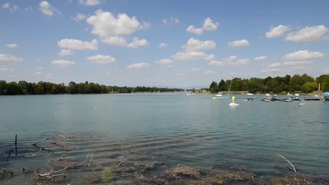 Cable wakeboard Stock Footage 79217218