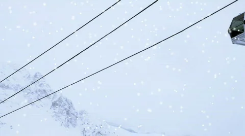 Cable-way Elevator Stock Footage 630756