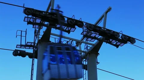 Cable way Stock Footage 8662295