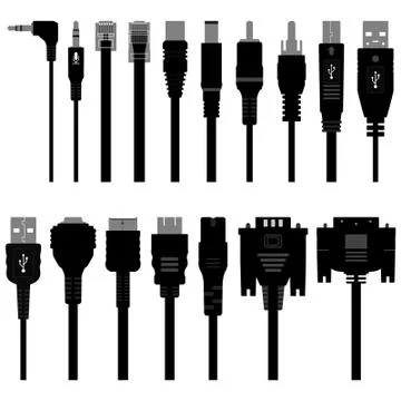 Cable Wire Computer Stock Illustration