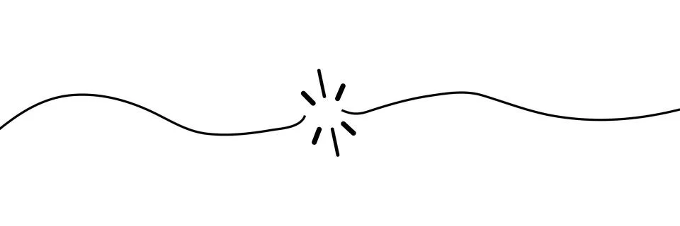 Cable wire line break icon simple graphic illustration Stock Illustration