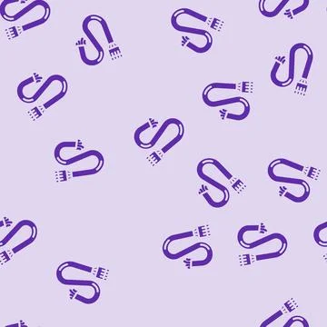 Cable wiring electronics glyph vector seamless pattern Stock Illustration