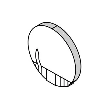 Cable wiring electronics isometric icon vector illustration Illustrazione stock