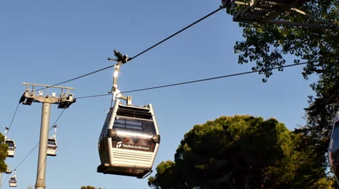 Cablecar Cableway Modern 4K UHD Video stock 51694930