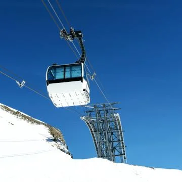 Cablecar to Val d'Isere, Stock Photos