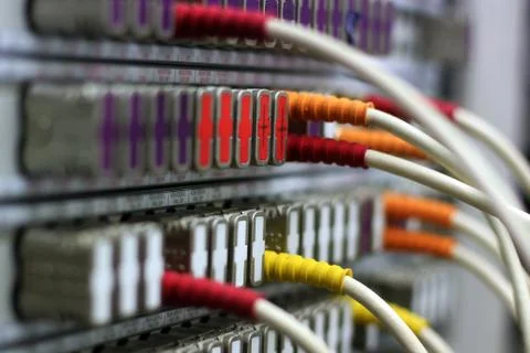 Cables and Patchbay Stock Photos