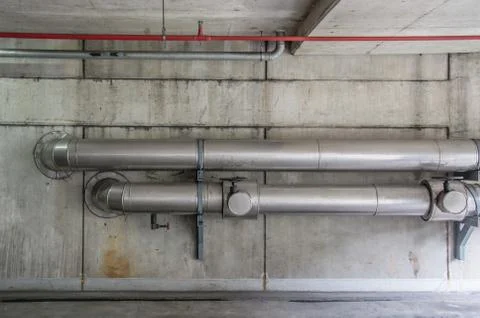 Cables and piping Stock-Fotos
