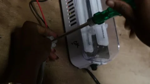 Cables and solar light in india Video stock 60223873