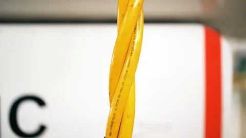 Cables and tubes that are important for the performance of the aircraft Video stock 102617638