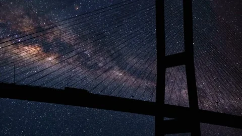 Cables Bridge Structure Road Suspension, Stock Footage 194916943