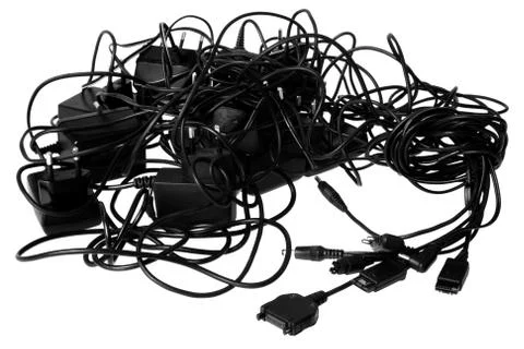 Cables chaos Stock Photos