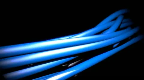 Cables with electric glow Stock Footage 11130209