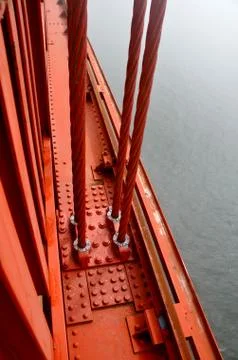Cables of Golden Gate Foto stock