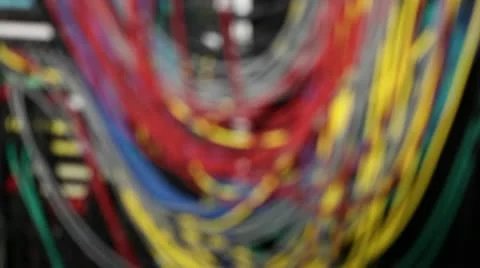 Cables in a Patch Bay Stock-Footage 10688634