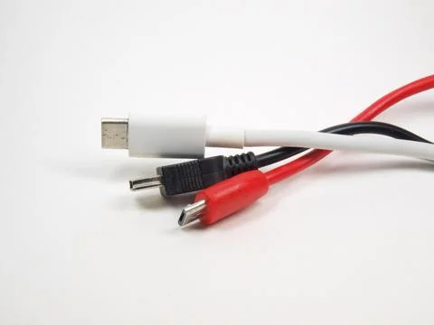 Cables. USB interface. Charging cable. Stock Photos