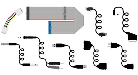 Cables vector illustration Stock Illustration