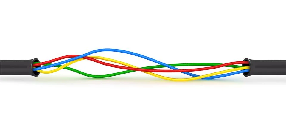 Cables vector illustration on white background Stock Illustration