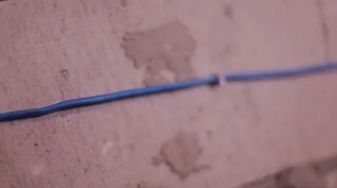 Cables on the wall 動画素材 44181578