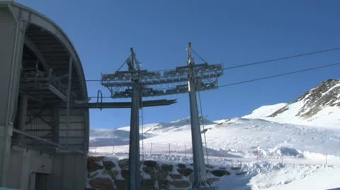 Cableway 02 Stock Footage