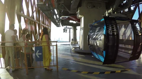 Cableway In Batumi 5 Stock Footage 53104154