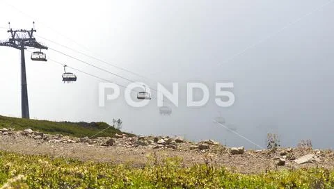 Cableway cabin Stock Photos