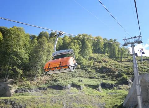 Cableway cabin Stock Photos