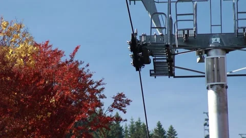 Cableway cabins . 2 Stock Footage 130901326