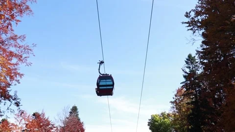 Cableway cabins . 3 Stock Footage 130901329