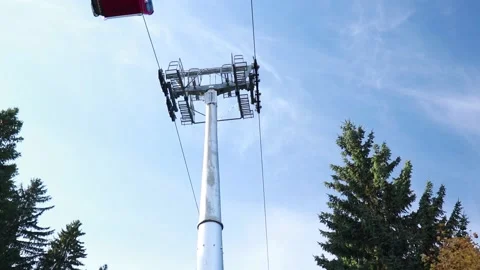 Cableway cabins . 4 Stock Footage 130901429