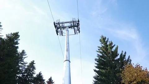 Cableway cabins . 6 Stock Footage 130901330