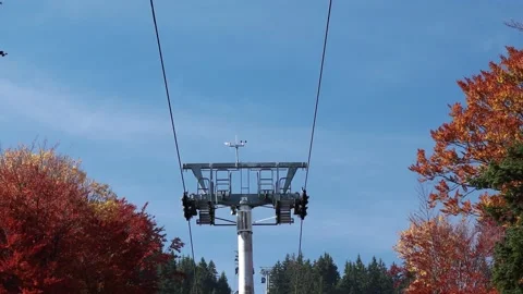 Cableway cabins . 9 Stock Footage 130901450