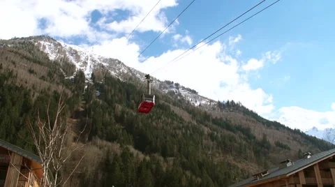 Cableway in Chamonix Stock-Footage 49045579