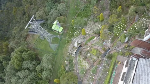 Cableway Drone Shot Видео 102353178