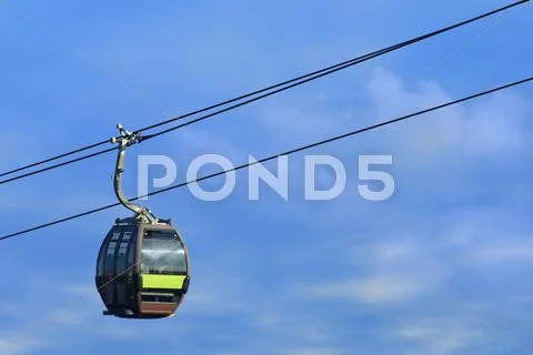 Cableway on Langkawi island, Malaysia Stock Photos