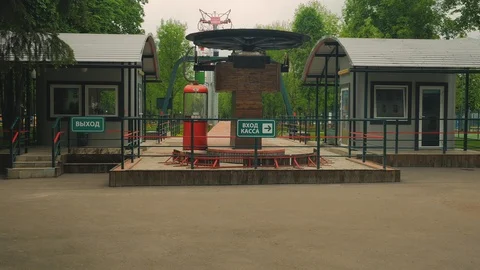 Cableway turn point Stock Footage 108090401