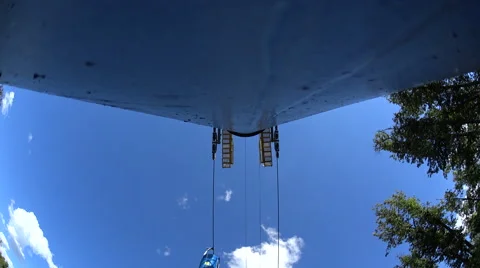 Cableway in Ufa Stock Footage 65250677