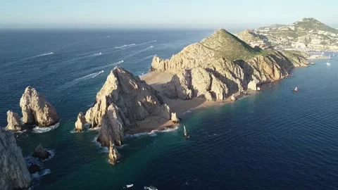 The Cabo arch at lands end Stock Footage 169778027