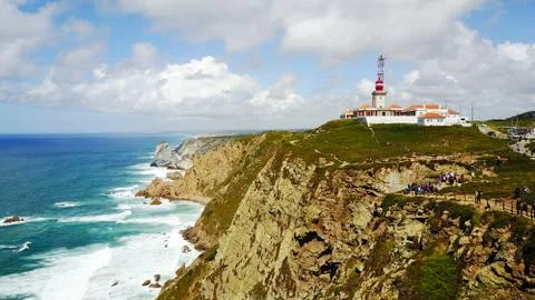 Cabo da Roca (Cape Roca) in Portugal Stock Photos
