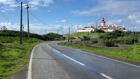 Cabo da Roca is a cape which forms the westernmost point Stock Footage 237341782