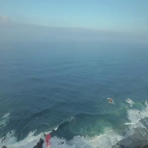 Cabo Da Roca Light House Aerial Video Stock Footage 69445468