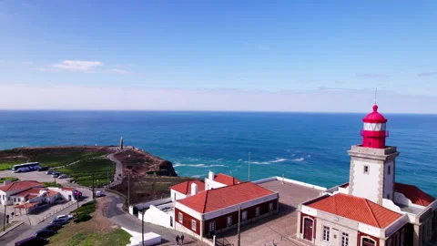  Cabo da Roca Lighthouse, Portugal Stock Footage 243192582