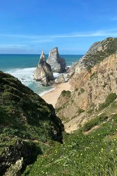 Cabo da Roca, one of the most beautiful beaches in Portugal Foto stock
