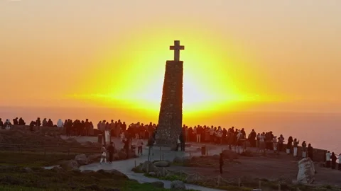 Cabo da Roca, Portugal, 25 February 2025: Which is the extreme western point of Stock Footage 311534202