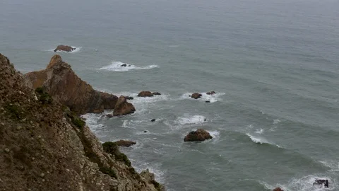 Cabo Da Roca View Near Sintra In Portugal Stock Footage 123702353