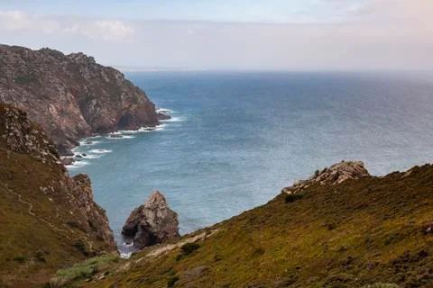 Cabo da Roca, the wester point of Europe, Portugal Stock Photos