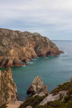Cabo da Roca, the western point of Europe, Portugal Stock Photos