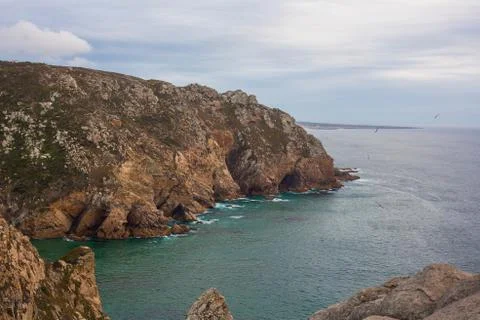 Cabo da Roca, the western point of Europe, Portugal Stock Photos