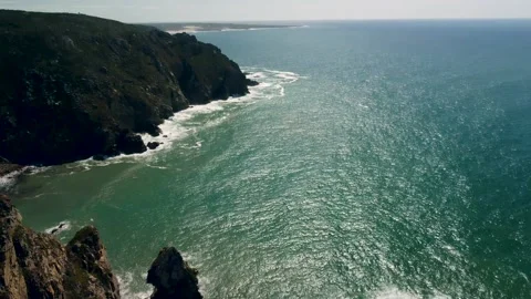 Cabo da Roca - the westernmost point of the mainland of the European continen Video stock 167224748