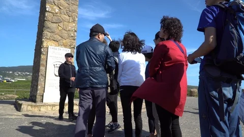 Cabo de Roca - Viewpoint at the coast of Portugal Stock Footage 88915097