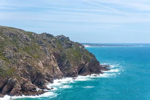 Cabo de Roca - Viewpoint at the coast of Portugal Stock-Fotos